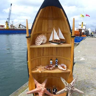Row Boat Display of Shells Theme