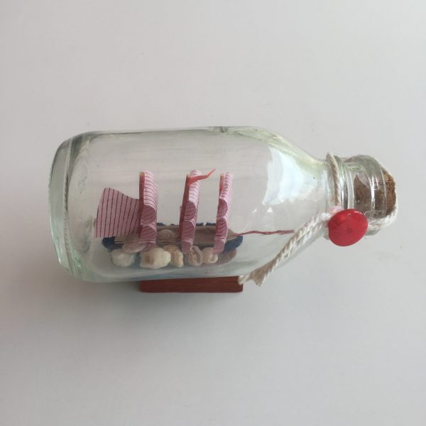Bottle Decor(Boat-Pink)