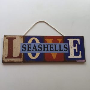 Signage Board LOVE (Blue)16”x6”
