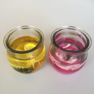 Shells Gel Wax Candles(Yellow/Pink)