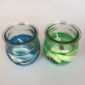 Shells Gel Wax Candles(Blue/Green)