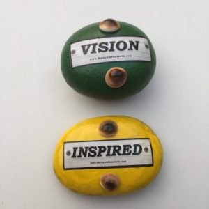 Seashells Paperweights @ Stone(Green/Yellow)