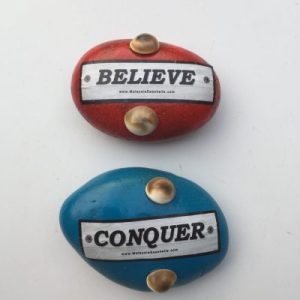 Seashells Paperweights @ Stone(Red/Blue)