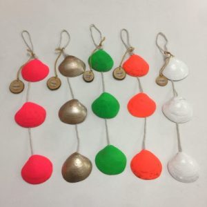 Seashells Ornaments Geloina 18” (Set of 5)