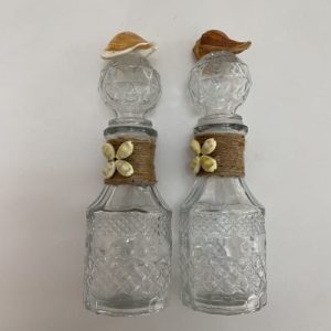 Seashells Bottle Decanters (Turturella/ Cochlidium) Set of 2